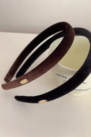 High-End Velvet Handmade Hairband - Versatile Korean Imported Metal Hairpin for Women - Stylish Headwear Accessories