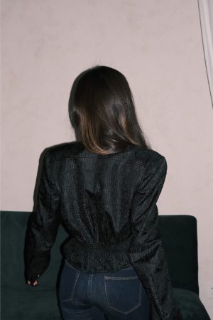 High-End Vintage Slim-Fit Racing Suit Short Jacket for Women - Elegant Loose Waist-Defining Design