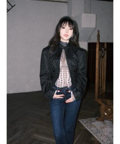 High-End Vintage Slim-Fit Racing Suit Short Jacket for Women - Elegant Loose Waist-Defining Design