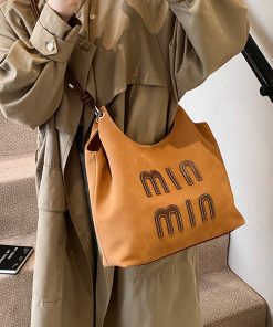 High-End Women's Tote Bag - 2025 Spring Summer Fashion Trend, Large Capacity Shoulder Crossbody Commuter Bag