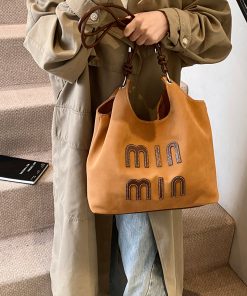 High-End Women's Tote Bag - 2025 Spring Summer Fashion Trend, Large Capacity Shoulder Crossbody Commuter Bag