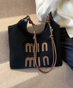 High-End Women's Tote Bag - 2025 Spring Summer Fashion Trend, Large Capacity Shoulder Crossbody Commuter Bag