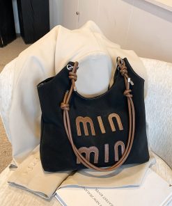 High-End Women's Tote Bag - 2025 Spring Summer Fashion Trend, Large Capacity Shoulder Crossbody Commuter Bag