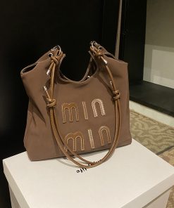 High-End Women's Tote Bag - 2025 Spring Summer Fashion Trend, Large Capacity Shoulder Crossbody Commuter Bag