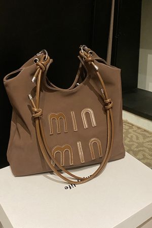 High-End Women's Tote Bag - 2025 Spring Summer Fashion Trend, Large Capacity Shoulder Crossbody Commuter Bag