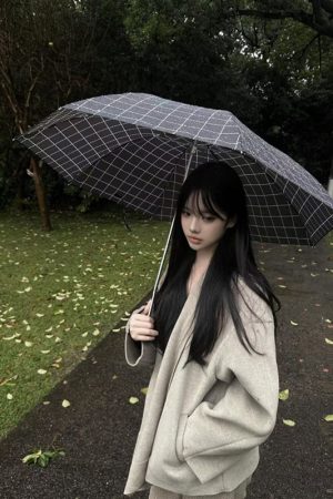 High-End Woolen Cape Coat for Women - Loose Double-Sided Cardigan in Pumpkin - Korean Style Autumn/Winter Outerwear