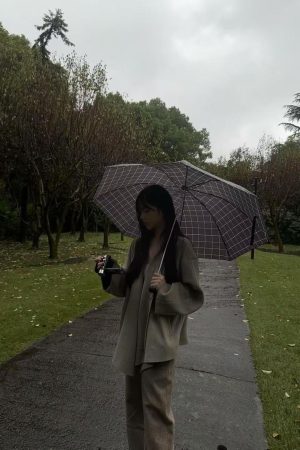 High-End Woolen Cape Coat for Women - Loose Double-Sided Cardigan in Pumpkin - Korean Style Autumn/Winter Outerwear