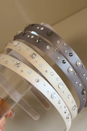 High-Quality Korean Crystal Hairband Hairpin for Women - Advanced Texture Thin Hair Hoop Hair Accessory from Dongdaemun