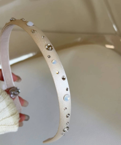 High-Quality Korean Crystal Hairband Hairpin for Women - Advanced Texture Thin Hair Hoop Hair Accessory from Dongdaemun