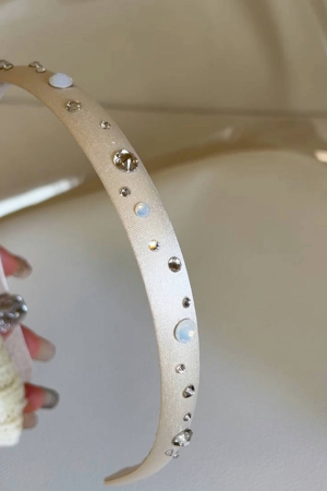 High-Quality Korean Crystal Hairband Hairpin for Women - Advanced Texture Thin Hair Hoop Hair Accessory from Dongdaemun