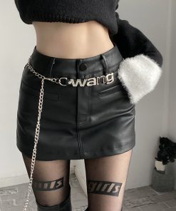 High-Quality Metal Letter Design Versatile Waist Chain Belt for Stylish Layering and Unique Outfits