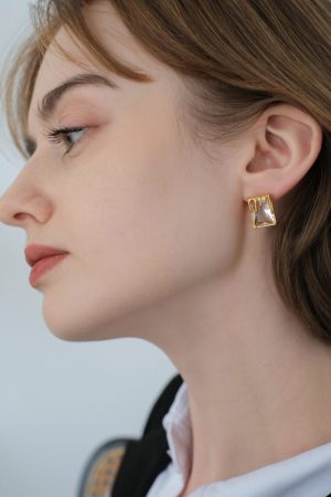 High-Quality Ultra-Shiny Square Zircon Earrings for Women - Lava Square Diamond Ear Clips & Studs in 925 Silver
