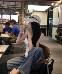 High Street Vintage Loose Draped Double Waist Pumpkin Spicy Girl Pants - Trendy Oversized American Style for Fall Fashion