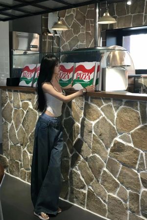 High Street Vintage Loose Draped Double Waist Pumpkin Spicy Girl Pants - Trendy Oversized American Style for Fall Fashion