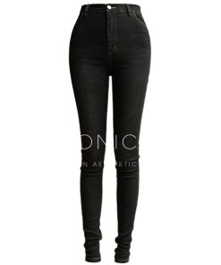 High Waist Slimming Smoke Pipe Pencil Pants - Stretchy Skinny Denim for Spring Autumn Versatile Style