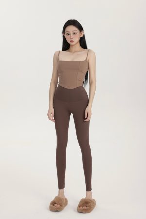 High Waist Women's Sports Pants - Slimming Basic Leggings for Yoga & Fitness - Versatile Spring Summer Shark Pants