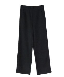 High-Waisted Acetic Acid Wool Wide-Leg Pants for Women - Autumn Winter Style, Draped, Loose-Fitting, Slimming Casual Long Trousers