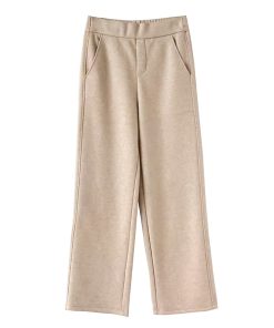 High-Waisted Acetic Acid Wool Wide-Leg Pants for Women - Autumn Winter Style, Draped, Loose-Fitting, Slimming Casual Long Trousers