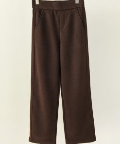 High-Waisted Acetic Acid Wool Wide-Leg Pants for Women - Autumn Winter Style, Draped, Loose-Fitting, Slimming Casual Long Trousers