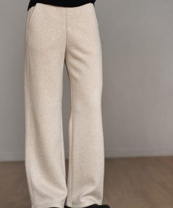 High-Waisted Acetic Acid Wool Wide-Leg Pants for Women - Autumn Winter Style, Draped, Loose-Fitting, Slimming Casual Long Trousers
