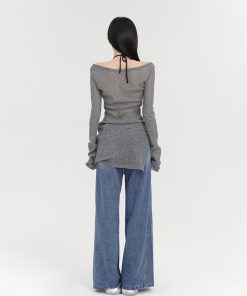 High-Waisted American Style Washed Wide-Leg Jeans for Women - Summer Loose Straight Pants, Slimming Versatile Long Trousers