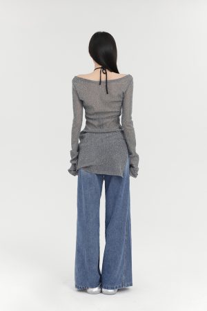 High-Waisted American Style Washed Wide-Leg Jeans for Women - Summer Loose Straight Pants, Slimming Versatile Long Trousers