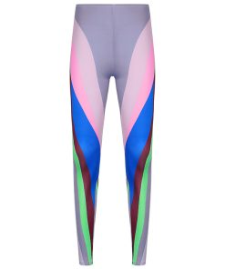 High-Waisted Color-Blocking Yoga Pants for Women - Casual Sports Fitness Long Pants - 2025 European American Style