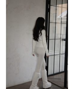 High-Waisted Fleece Brushed Yoga Leggings for Women, Stretchy Slim-Fit Long Pants for Winter Fitness and Comfort