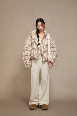 High-Waisted Fleece Wide-Leg Pants for Women - Casual Loose Trousers, Autumn Winter 2025, Cozy Lazy Style