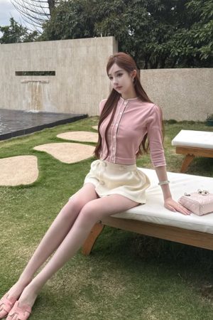 High-Waisted French Puff Skirt - Quick-Dry Short Skirt for Women, Summer Style, Elegant Swan Lake Design