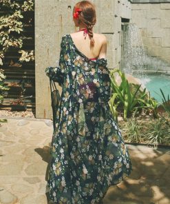 High-Waisted Korean Sexy Three-Piece Bikini Set for Small Bust - Gathered Swimwear for Vacation and Hot Springs