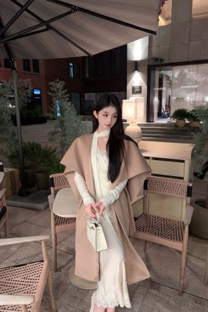 High-Waisted Lace Trim Satin Mermaid Skirt - Elegant White Long Skirt for Winter - Slim Fit Fashion Statement