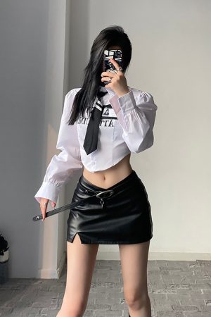 High-Waisted Retro Moon PU Leather Belt - Trendy Vintage Style Accessory for Y2K and 90s Fashion Lovers
