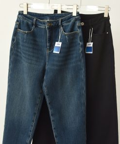 High-Waisted Sheepskin Fleece Skinny Jeans - Loose Versatile Warm Mom Jeans for Ultimate Comfort and Style