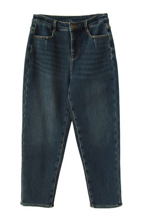 High-Waisted Sheepskin Fleece Skinny Jeans - Loose Versatile Warm Mom Jeans for Ultimate Comfort and Style
