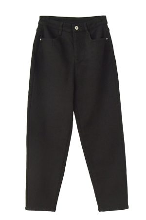 High-Waisted Sheepskin Fleece Skinny Jeans - Loose Versatile Warm Mom Jeans for Ultimate Comfort and Style