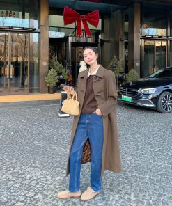 High-Waisted Slim-Fit Nine-Point Jeans for Women - Versatile Straight-Leg Tapered Casual Pants, Y2K Style