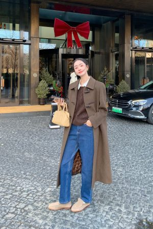 High-Waisted Slim-Fit Nine-Point Jeans for Women - Versatile Straight-Leg Tapered Casual Pants, Y2K Style