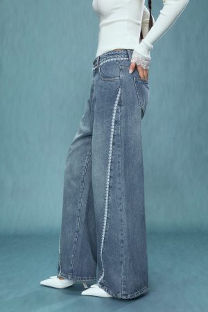 High-Waisted Wide-Leg Jeans for Women - Autumn Winter 2025 Loose Relaxed Fit Casual Pants