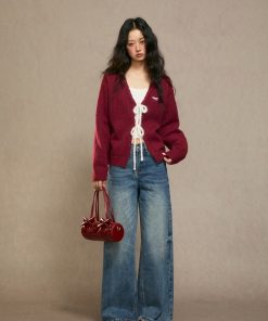 High-Waisted Wide-Leg Jeans for Women - Relaxed Fit Straight Pants for Autumn/Winter 2025 - Trendy Loose-Fitting Trousers
