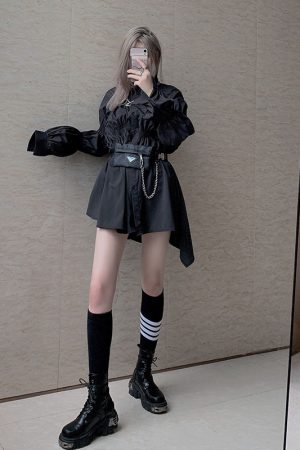 Hollow Design Over-the-Knee High Socks for Women - Trendy Half-Length Knee-High Socks in 2 Colors, Perfect for Y2K Style Outfits