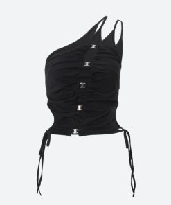 Hongkong December Outfit, Coquette Clothes For Teens - Cyberpunk One Shoulder Top