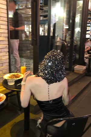 Hooded Spicy Girl Tank Top for Women - Slim Fit Summer Black Top with Beautiful Back Design - Y2K American Style Fashion