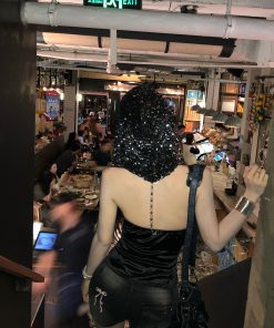 Hooded Spicy Girl Tank Top for Women - Slim Fit Summer Black Top with Beautiful Back Design - Y2K American Style Fashion