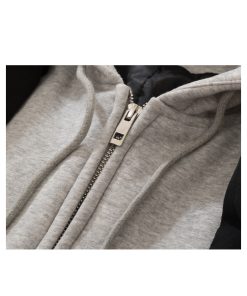 Hooded Trench Coat Suit for Men - Stylish Faux Two-Piece Design, Unique High-End Fashion, Perfect for 90s and Y2K Inspired Looks