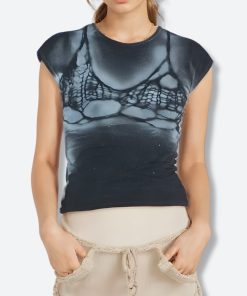 How To Look Expensive, 90'lar Stili - Bra Printed Tee