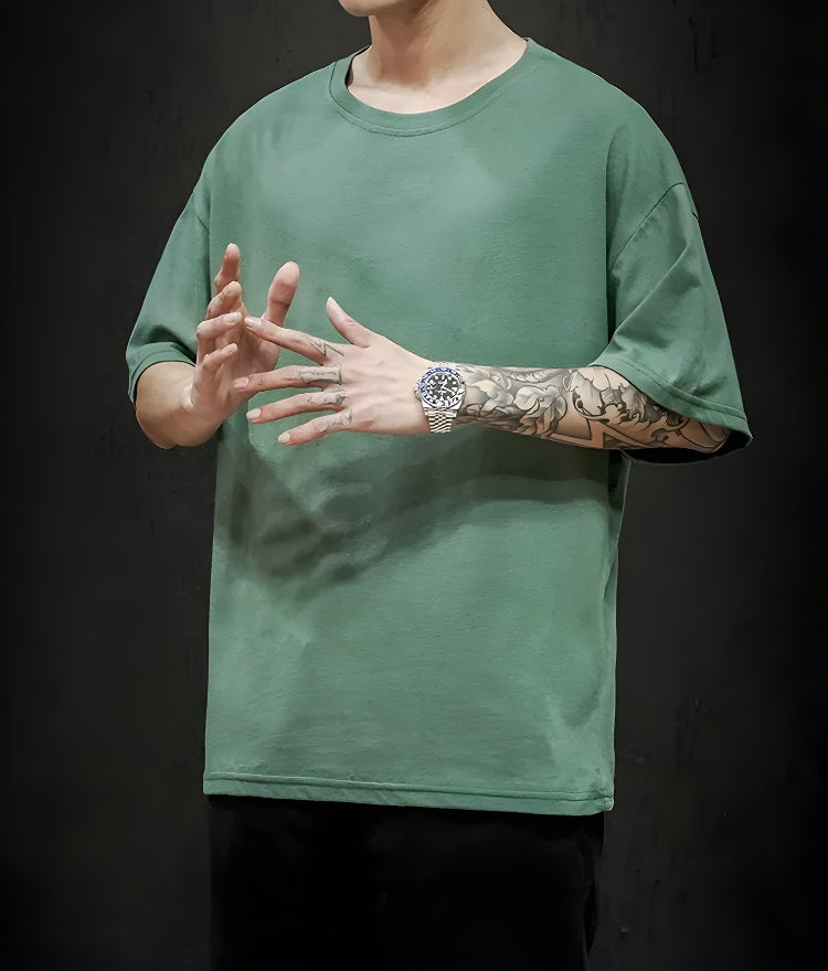 How To Style Wide Leg Jeans, Lolita Outfits - Soft Boy Crew Neck Basic Tee How To Style Wide Leg Jeans, Lolita Outfits - Soft Boy Crew Neck Basic Tee