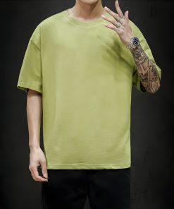 How To Style Wide Leg Jeans, Lolita Outfits - Soft Boy Crew Neck Basic Tee