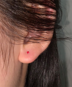 Hypoallergenic Zircon Ear Studs - Minimalist Delicate Earrings for Piercings, Sleep-Friendly, Extremely Small Accessories