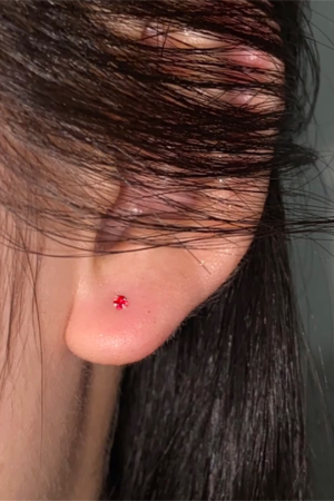 Hypoallergenic Zircon Ear Studs - Minimalist Delicate Earrings for Piercings, Sleep-Friendly, Extremely Small Accessories